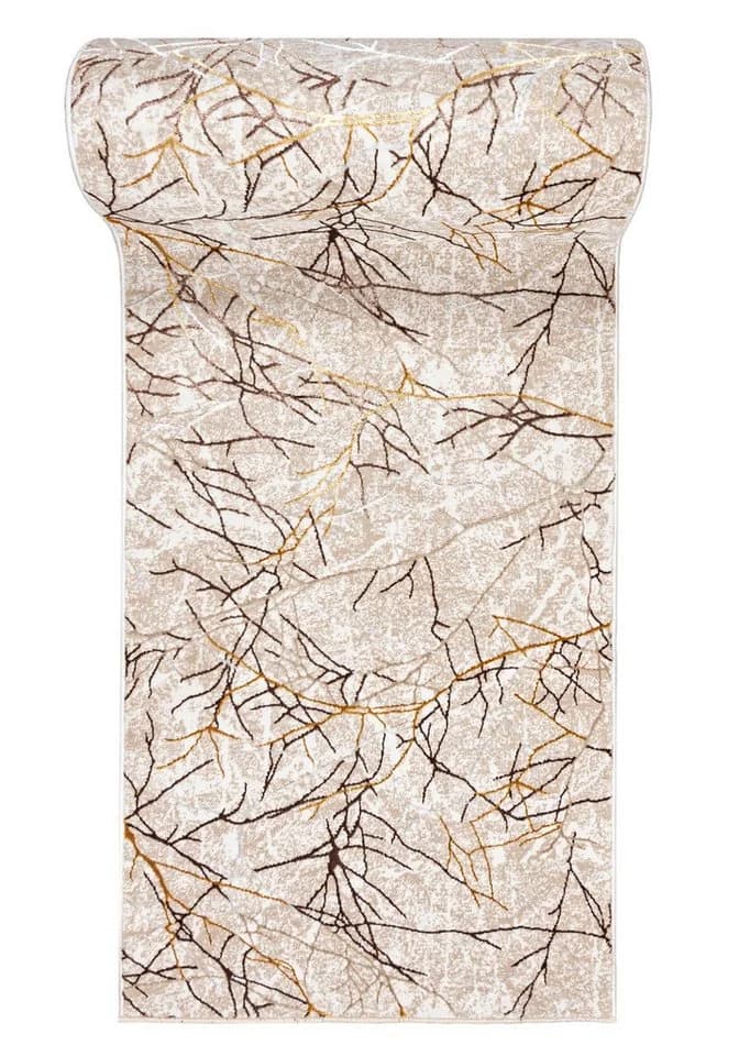 Mazovia Läufer Glamour Abstrakt Beige Creme - Bild 2