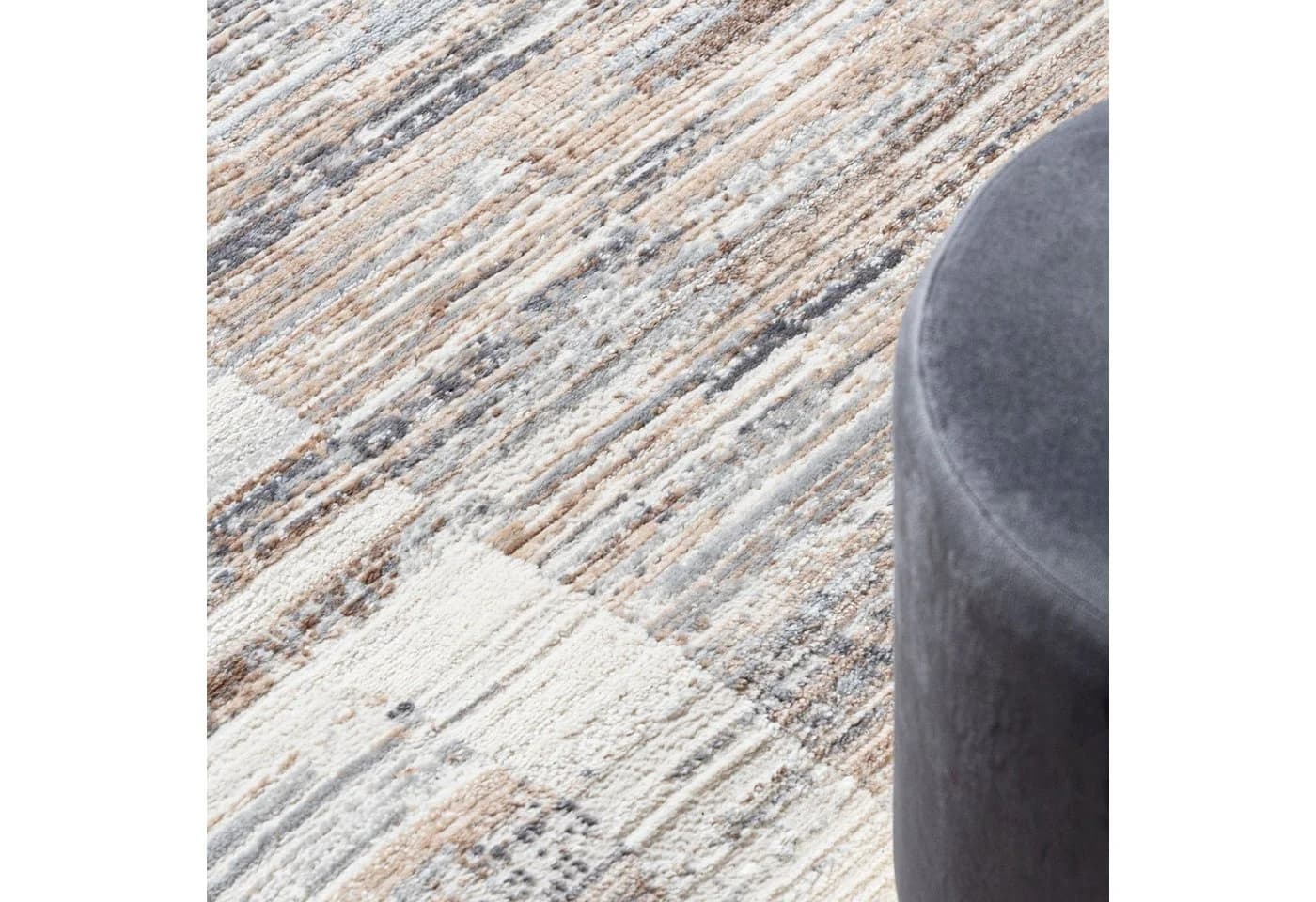 Mazovia Läufer Modern Abstrakt Beige Creme Fußbodenheizung - Bild 3