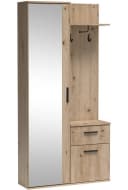 Marmex Möbel Kompaktgarderobe LUX Eiche Artisan mit Spiegel Bild 2