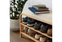 AD.CON Schuhbank aus Bambus mit Sitzkissen Beige/Grau Bild 4