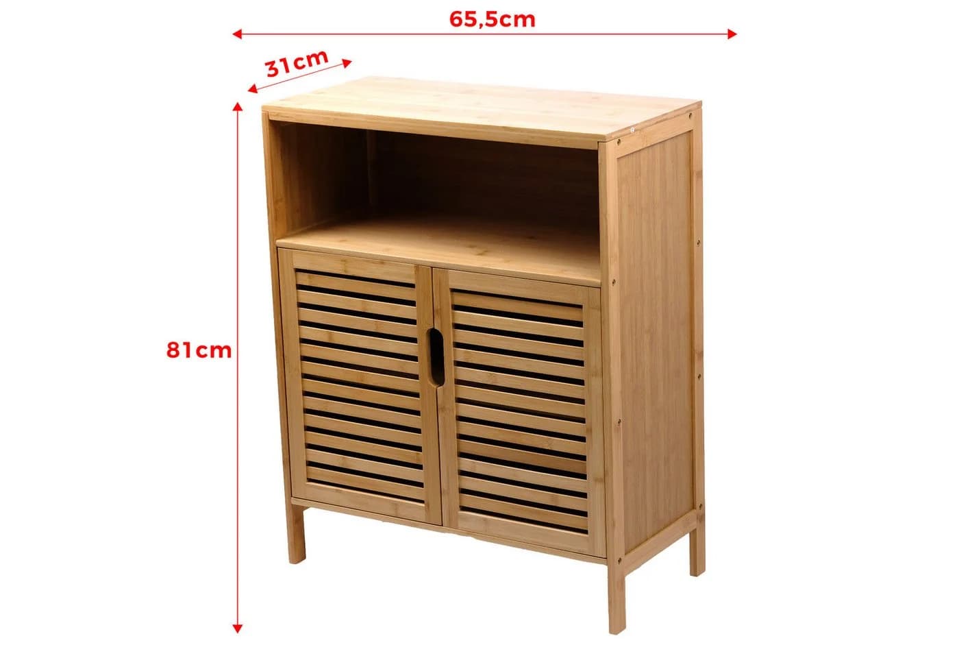 AD.CON Bambus Badezimmerschrank mit 3 Ablagen - Bild 4