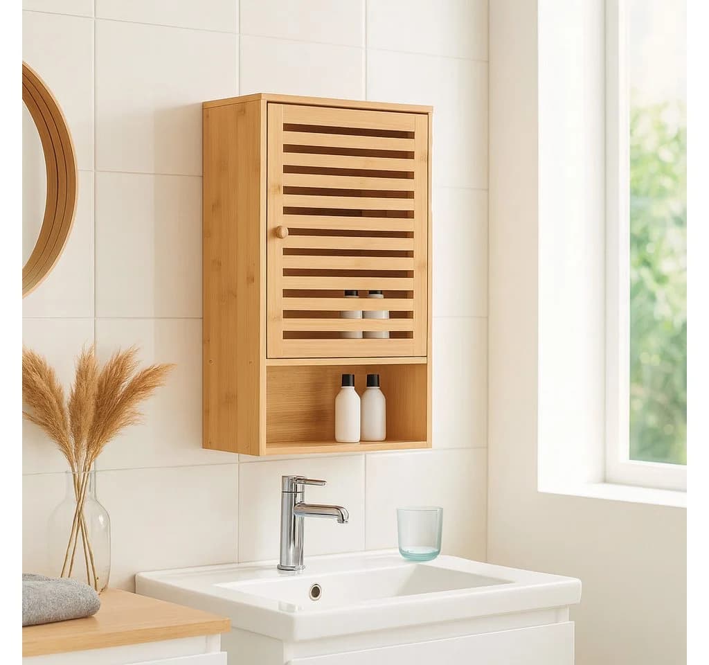 AD.CON Wandhängeschrank Bambus 60x40x20 cm - Bild 3
