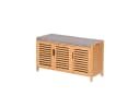 AD.CON Schuhbank Bambus mit Schrank und Sitzkissen Bild 2
