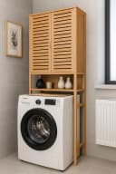 AD.CON Umbauschrank Waschmaschinenschrank Bambus Bild 1