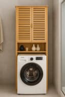 AD.CON Umbauschrank Waschmaschinenschrank Bambus Bild 3