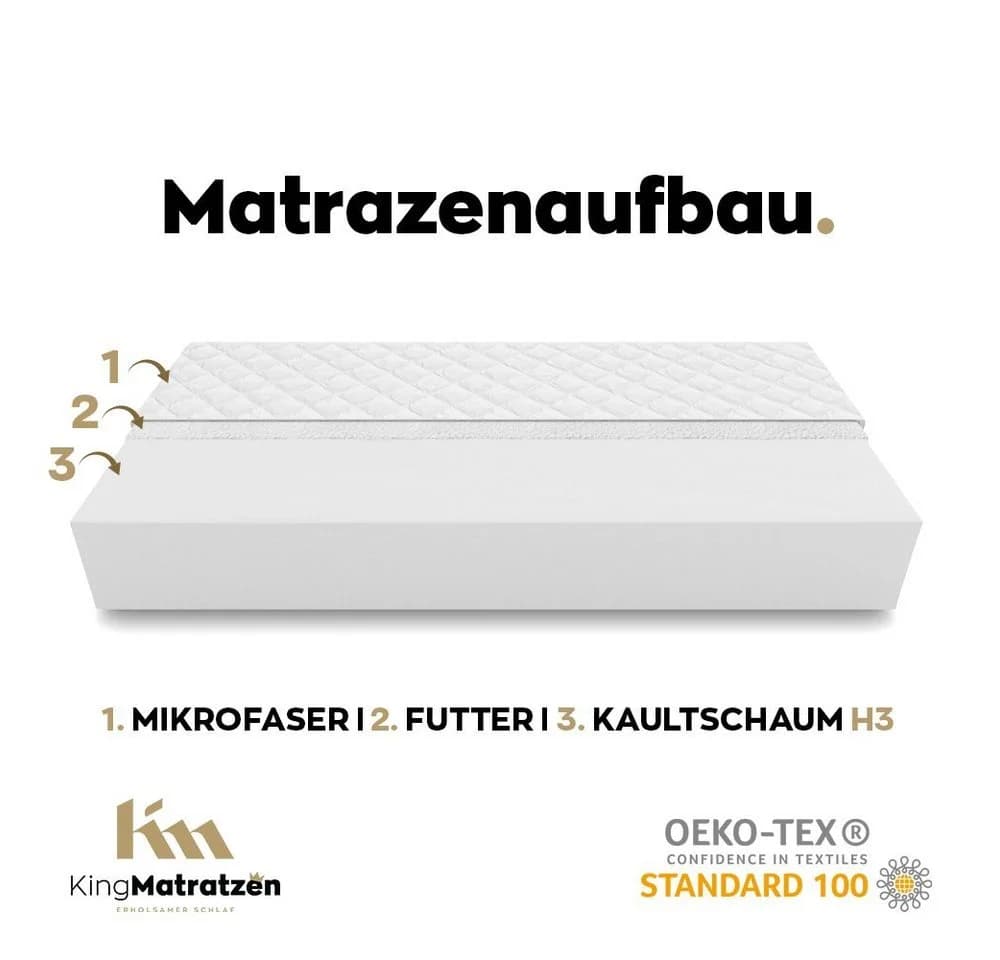King KINDER Kaltschaummatratze 80x180x10cm - Bild 4