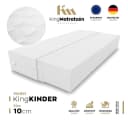 KingMatratzen Kindermatratze KingKINDER Kaltschaum 90x190x10cm Weiß Bild 1