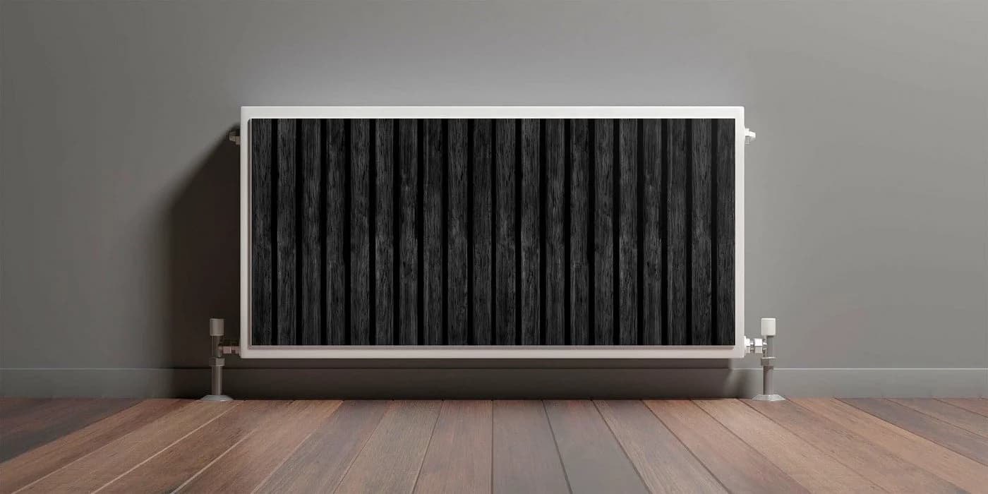 Muralo Magnetfolie Heizkörperverkleidung Schwarz Holzlamellen - Bild 4