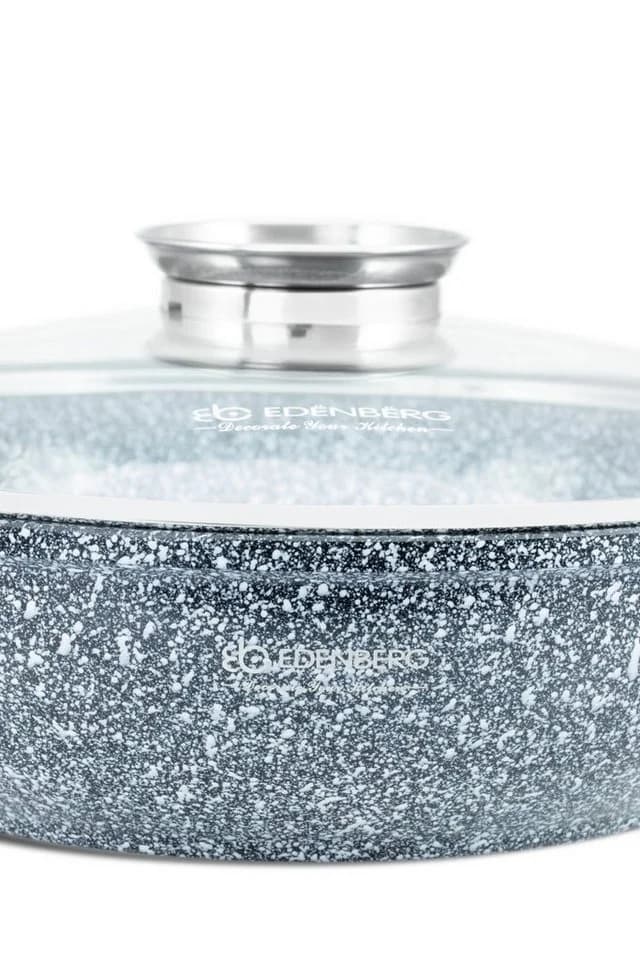 Edenberg Kochtopf mit Glasdeckel Keramik-Granit Aluminium Edelstahl - Bild 4