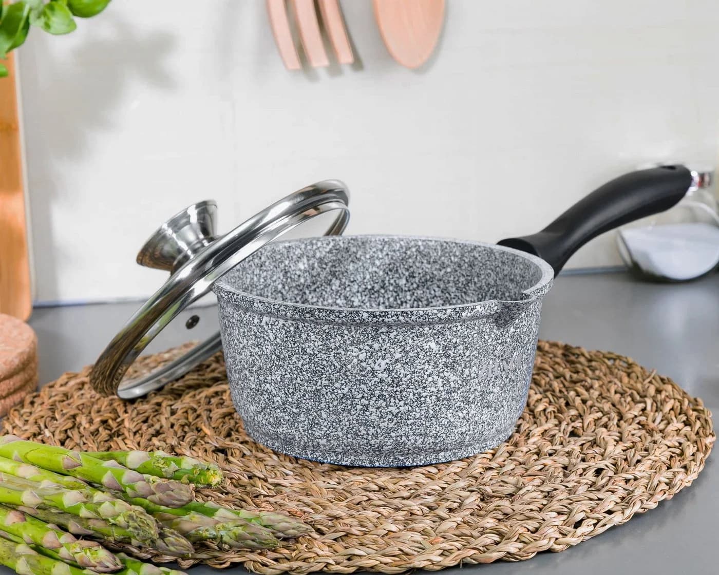 Zilner Kasserolle Grau 1.9L Steinbeschichtung Aluminiumguss - Bild 3