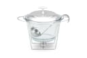 Edenberg Speisenwärmer 4,0L Edelstahl Glas 3-tlg. Warmhaltebehälter Bild 2