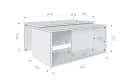 Platan Room Couchtisch 2er Set Schwarz Modern mit Stauraum Bild 3