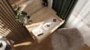 Platan Room Schminktisch Weiß mit Schublade und Push-to-Open Bild 1