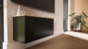 Platan Room Lowboard LUNA TV-Sideboard Hochglanz Eiche Gold Matt Korpus Bild 1