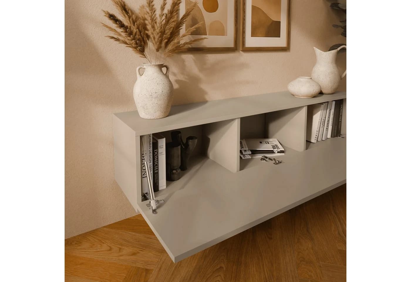 Platan Room Lowboard Kira Fernsehschrank Beige Matt - Bild 3