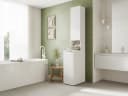 Platan Room LORA Badschrank Hochschrank Weiß Matt PVC Bild 1