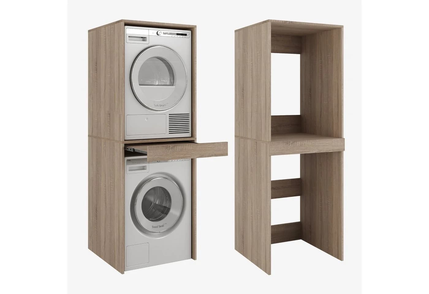 Platan Room Waschmaschinenumbauschrank DANTE für Waschmaschine & Wäschetrockner - Bild 2
