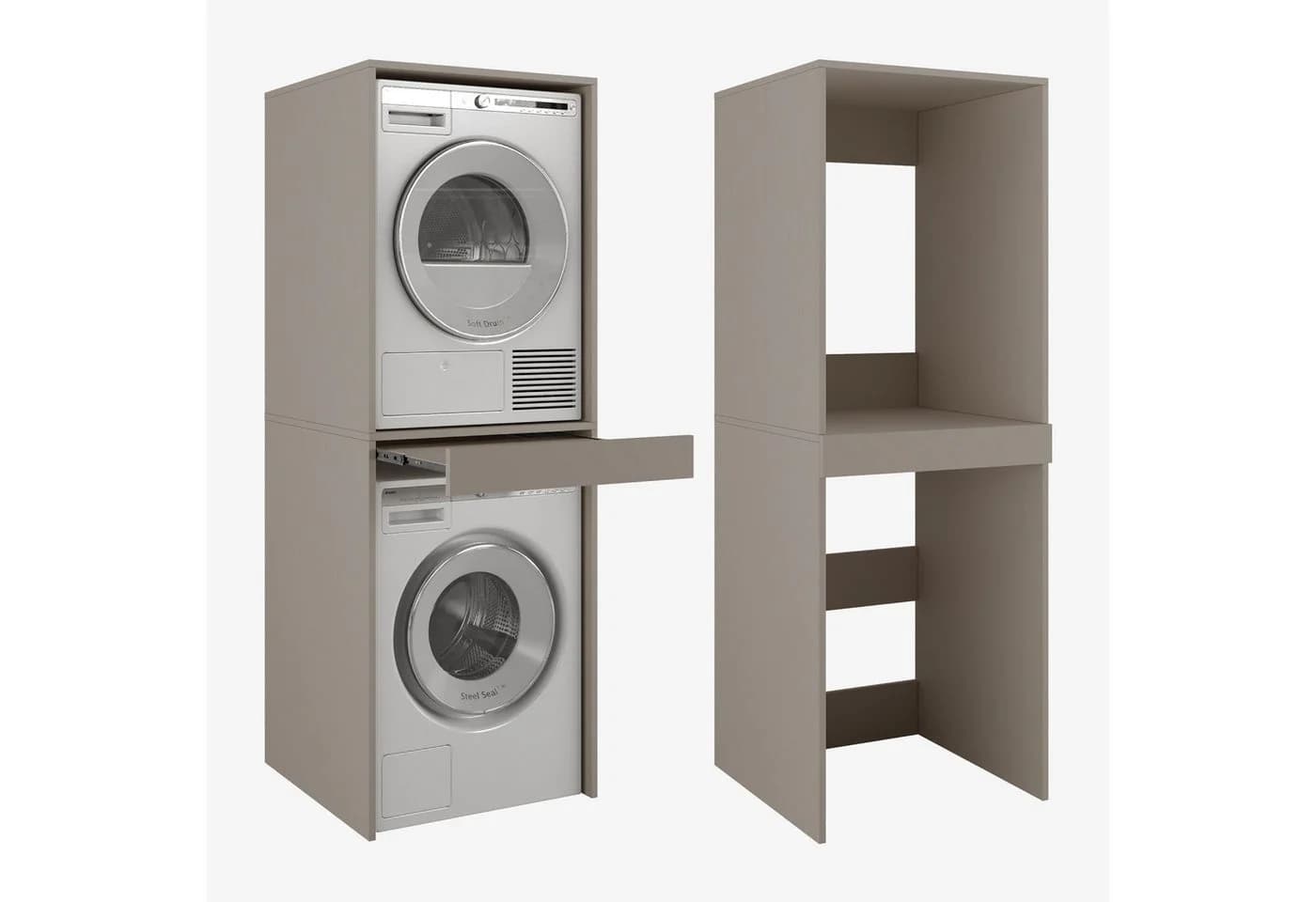 Platan Room Waschmaschinenumbauschrank DANTE für Waschmaschine & Trockner - Bild 2