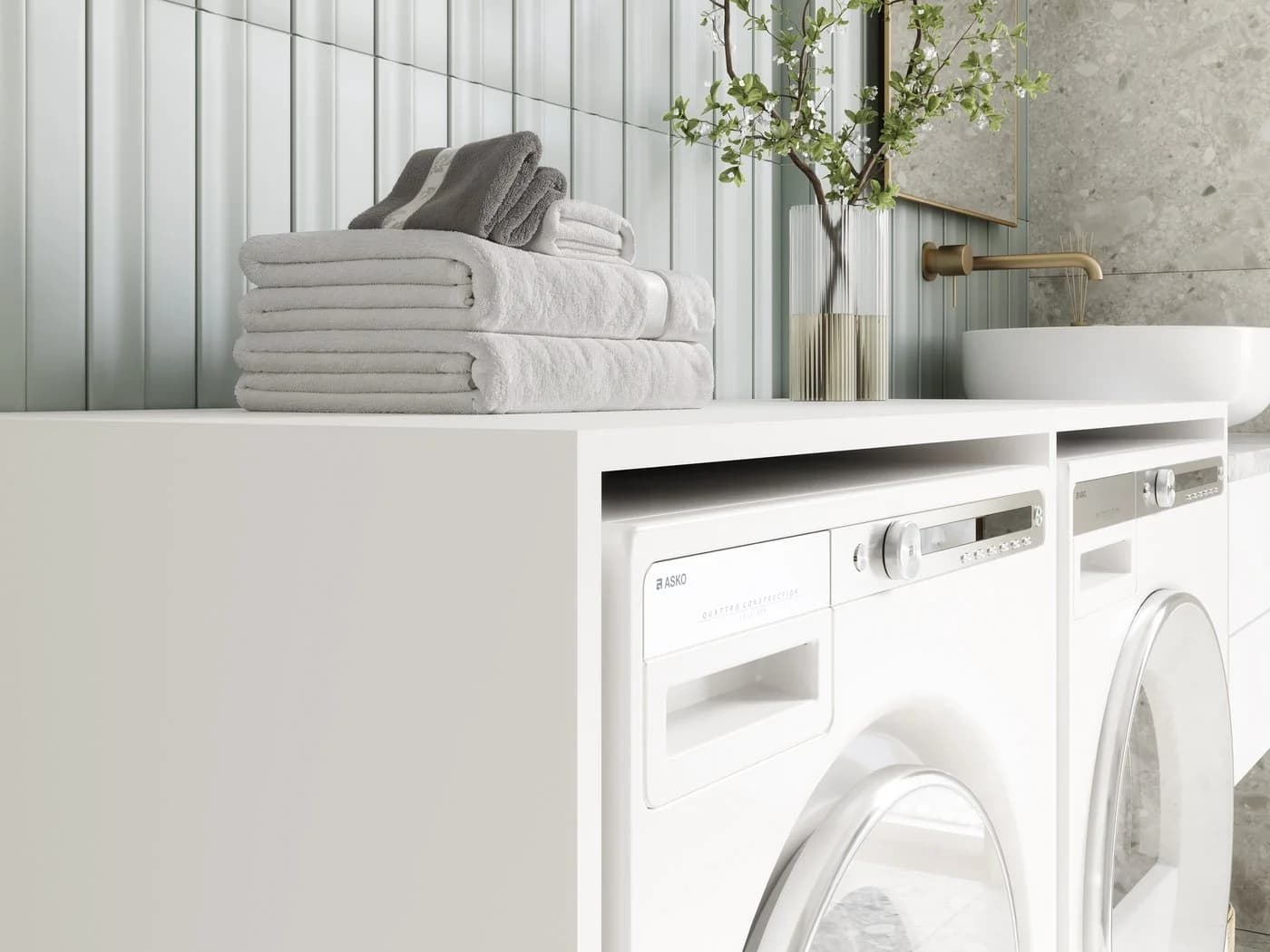Platan Room Waschmaschinenschrank DORA 130 cm breit - Bild 4