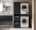 Platan Room Badschrank Beatrice Hochschrank anthrazit mit Wäscheeinwurf Bild 3