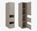 Platan Room Badschrank Beatrice Hochschrank grau mit Wäscheeinwurf Bild 2
