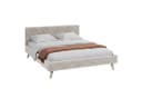 FDM Polsterbett ZUZA Modern mit Bettkasten Beige Velours Bild 1