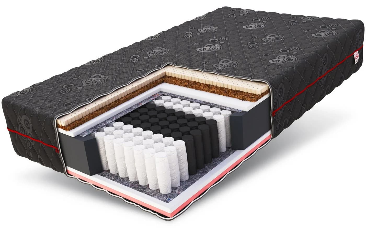 FDM Taschenfederkernmatratze BLACK MAX H3 Wendematratze mit Latex & Visco - Bild 2