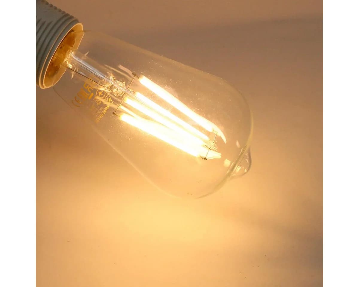 Kanlux LED Birne E27 ST64 Filament 7W Warmweiß 806lm