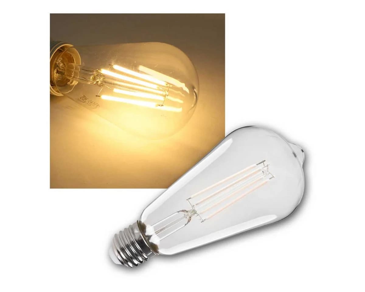 Kanlux LED Birne E27 ST64 Filament 7W Warmweiß 806lm - Bild 2
