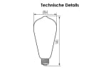 Kanlux LED Birne E27 ST64 Filament 7W Warmweiß 806lm Bild 5