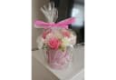 damich Kunstblumenstrauß Flowerbox mit Seifenblumen Rosa Bild 3