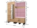 ABIKS MÖBEL Garderobe ARTIN mit gepolsterten Paneelen Industriell Design Bild 4