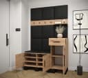ABIKS MÖBEL Garderobe ARTIN mit gepolsterten Paneelen Industriell Design Bild 3
