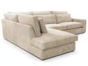Beautysofa Ecksofa PARMA Beige Modernes Design mit Dekokissen Bild 4
