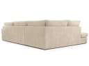 Beautysofa Ecksofa PARMA Beige Modernes Design mit Dekokissen Bild 5