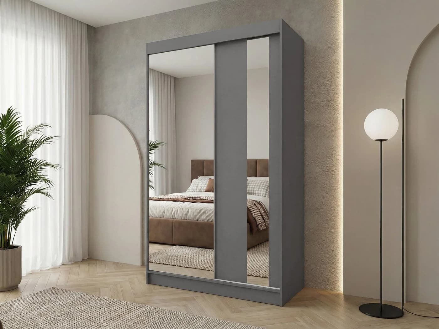 Beautysofa Schwebetürenschrank Gaja mit Spiegeln und Schubladen - Bild 2