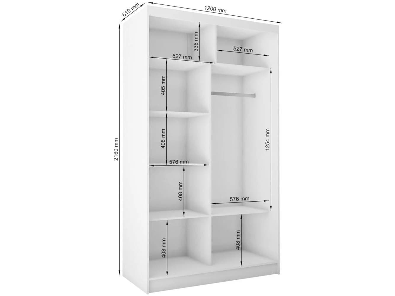 Beautysofa Schwebetürenschrank Gaja mit Spiegeln und Schubladen - Bild 3
