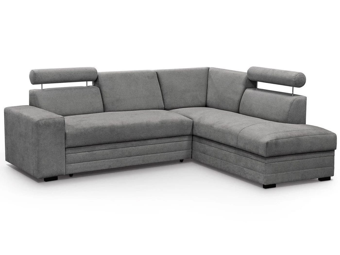 Beautysofa Ecksofa Roma Grau mit Bettkasten und Schlaffunktion - Bild 2