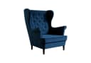Beautysofa Sessel Falco III Samt Marineblau Skandinavisch Bild 2