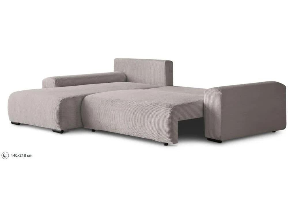 Beautysofa Ecksofa Benny mit Schlaffunktion und Bettkasten in Beige - Bild 5