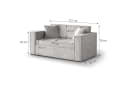 Beautysofa Schlafsofa Dave II mit Relaxfunktion und Bettkasten Beige Bild 3