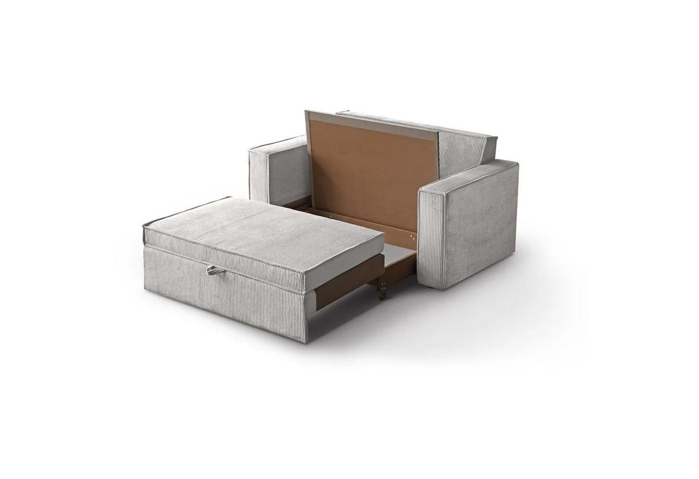 Beautysofa Schlafsofa Dave II mit Relaxfunktion und Bettkasten Beige - Bild 5