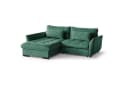 Beautysofa Ecksofa Caro Grün mit Schlaffunktion Bild 1