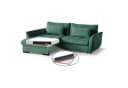 Beautysofa Ecksofa Caro Grün mit Schlaffunktion Bild 3