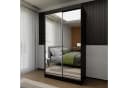 Beautysofa Schiebetürenschrank Doroti Schwarz Modern Bild 1