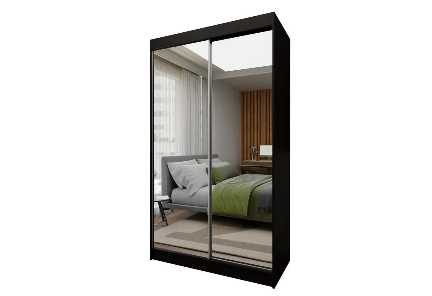 Beautysofa Schiebetürenschrank Doroti Schwarz Modern - Bild 2