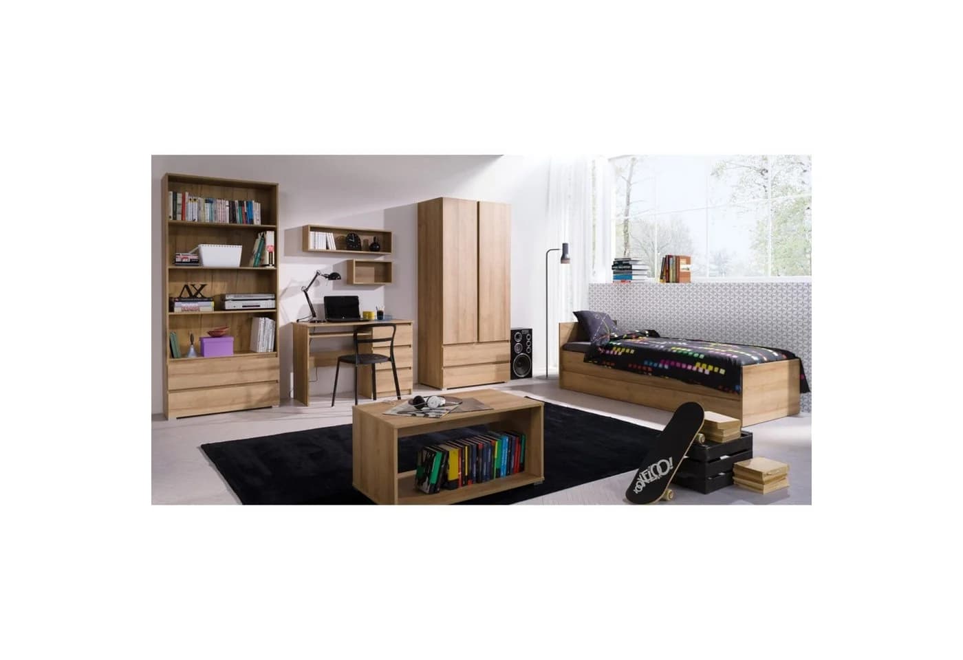 Beautysofa Bücherregal COSMO mit Schubladen und Fächern - Bild 3