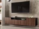 Beautysofa TV-Schrank Modernes RTV-Kabinett mit gefrästen Lamellen-Fronten MIO 2 Bild 2