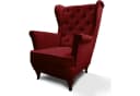 Beautysofa Ohrensessel FALCO Chesterfield Sessel Samt Rotwein Bild 1