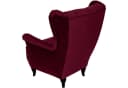 Beautysofa Ohrensessel FALCO Chesterfield Sessel Samt Rotwein Bild 5